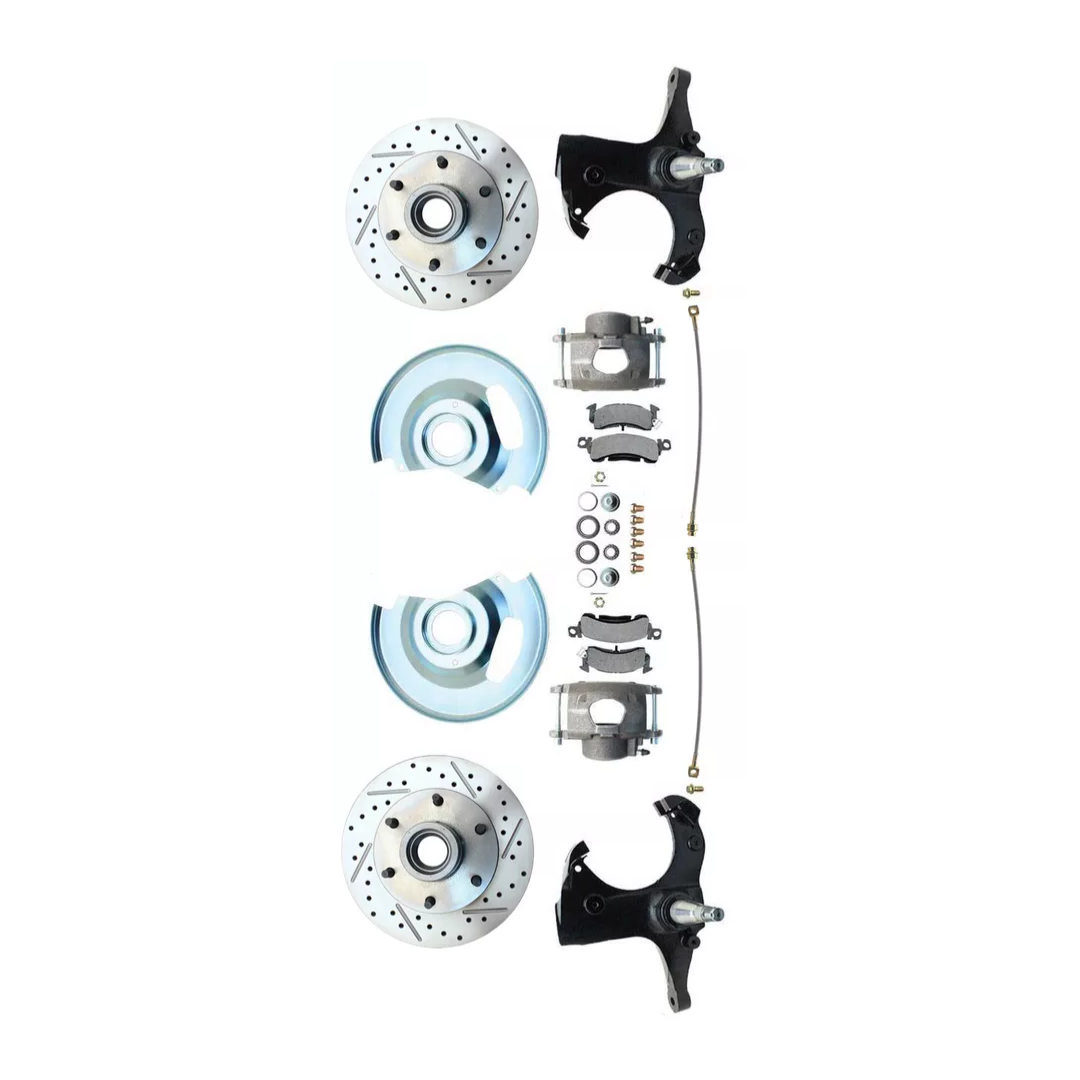 63-70 C-10 6 Lug D/S Rotor Stock Height Disc Conversion Wheel Kit DBK6370LX Brakes C10 MBM
