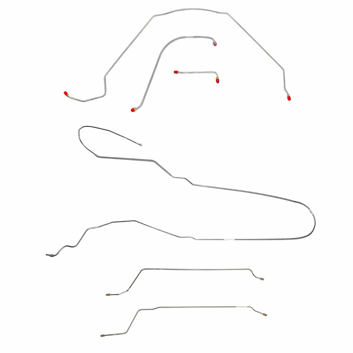 Brake Line for 1964-1965 64-65 Chevy Malibu Convertible w/Power Drum Complete ABS drum brakes stainless steel