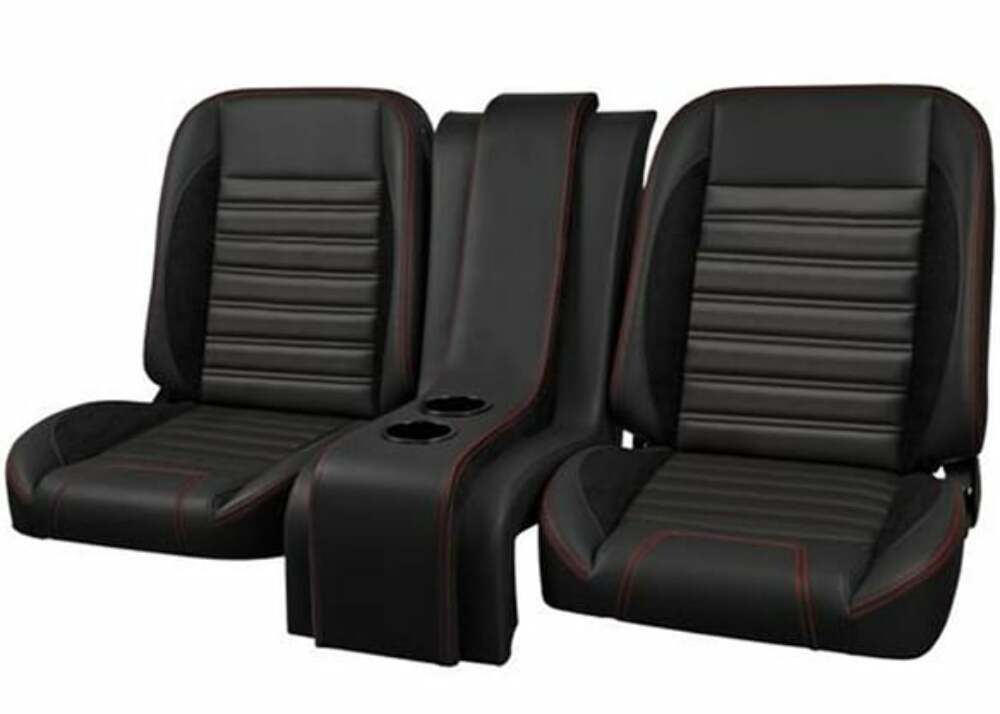 t Fits 69-72 Blazer Custom Console-Sport w/Black Stitching-Cup Holder QCCC072BLACK Brothers Trucks