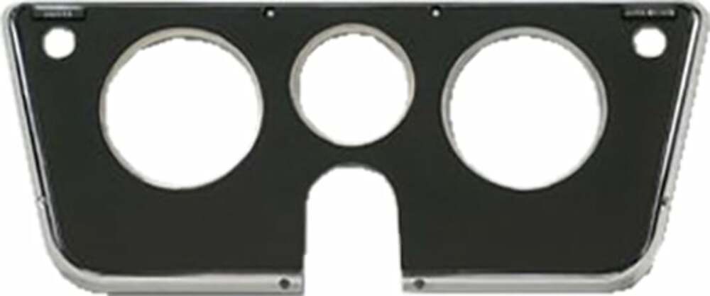 69-72 Trucks, Blazer/Jimmy Dash Bezel-Without Gauges-Black/Chrome H6068-69