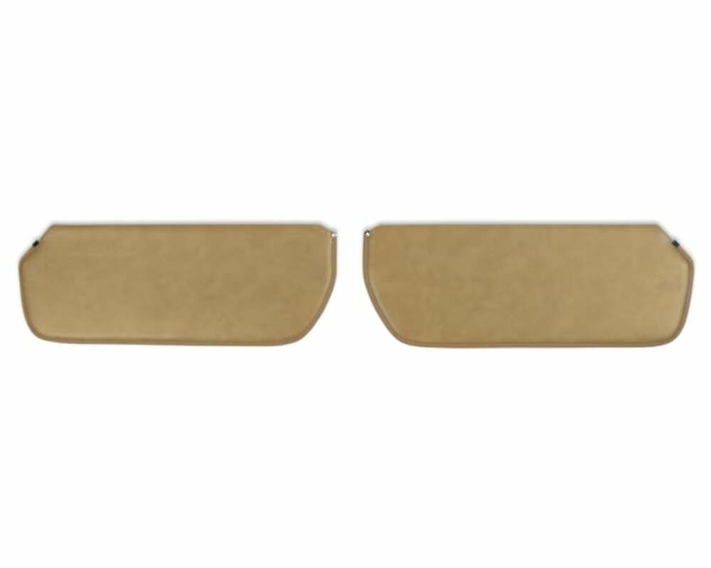 73-87 C/K Series Pickups Foamback Sunvisor Pair-Vinyl-Tan 05-342