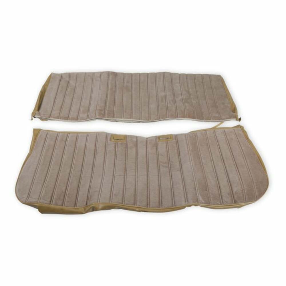 81-87 C/K Series Pickup Seat Upholstery-Full Pleat Cloth/Vinyl-Tan 05-298