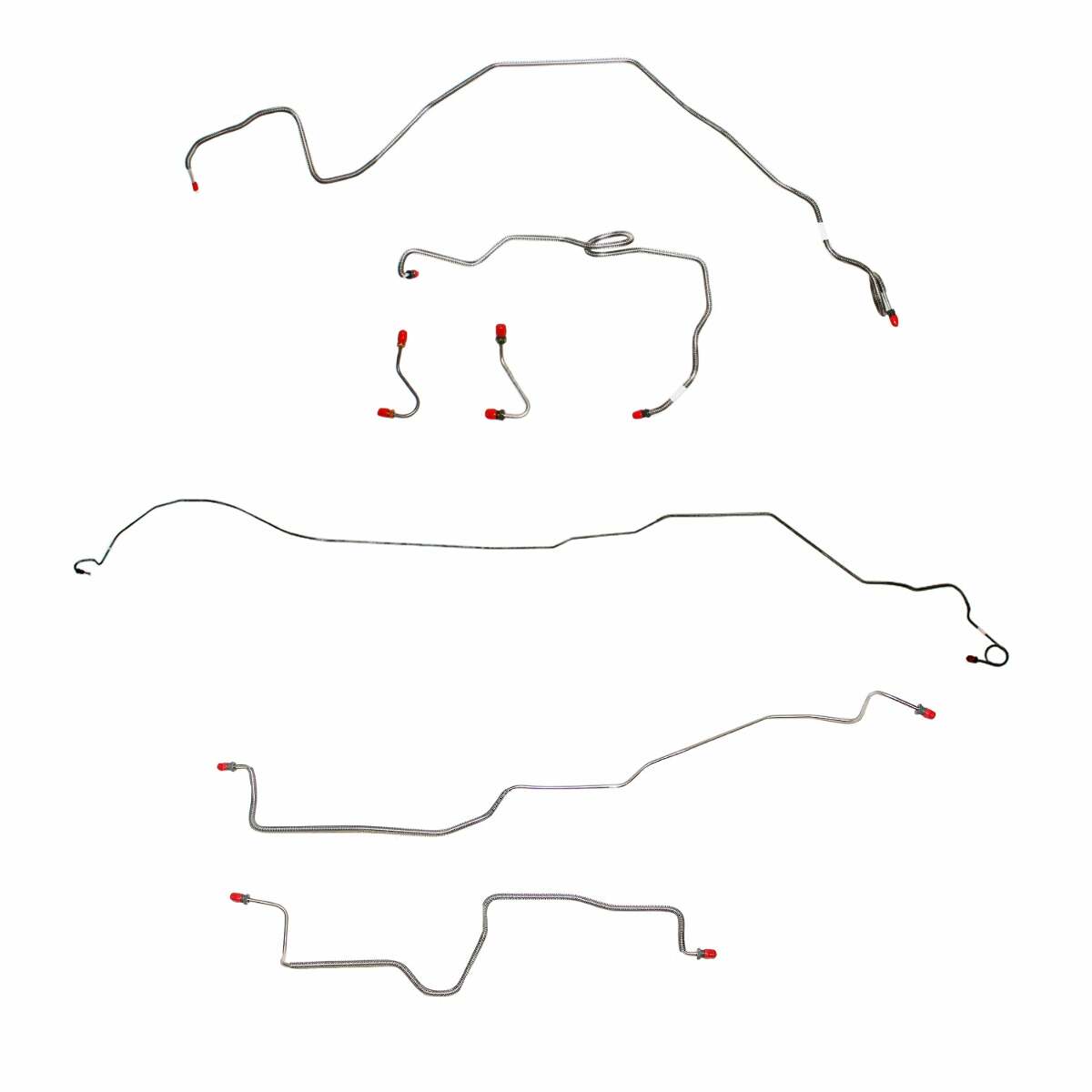 Complete Brake Line Kit for 84-85 Camaro 5.0L/8 cyl non-Borg Warner HD Axle CompleteBrakeLine steel