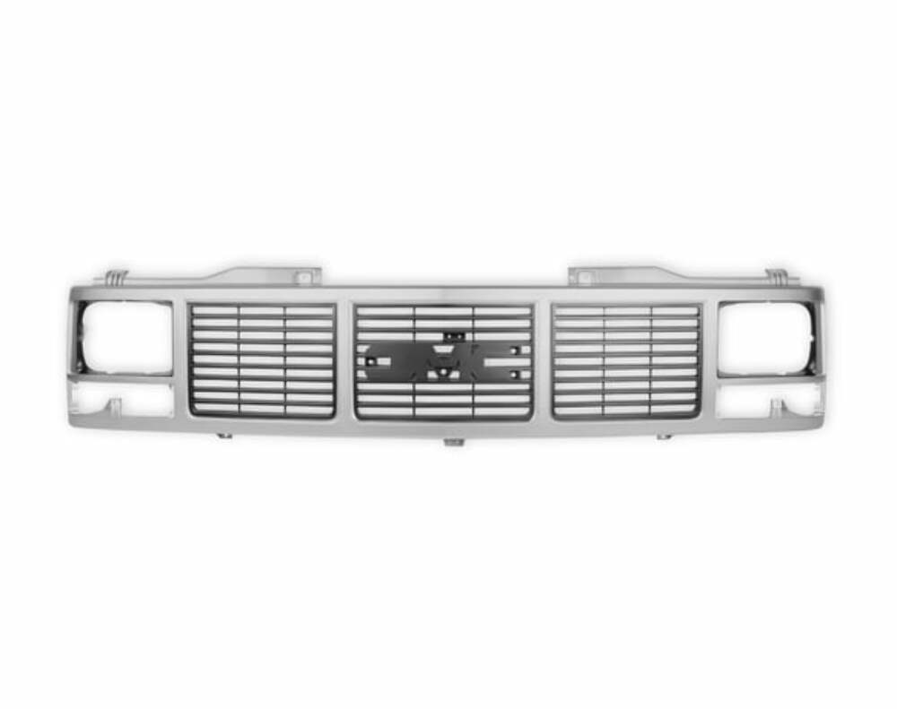 t Fits 88-93 Gmt400 Series Pickup Gmt400 Gmc Grille-Single Headlight-Silver 04-367 Brothers Trucks