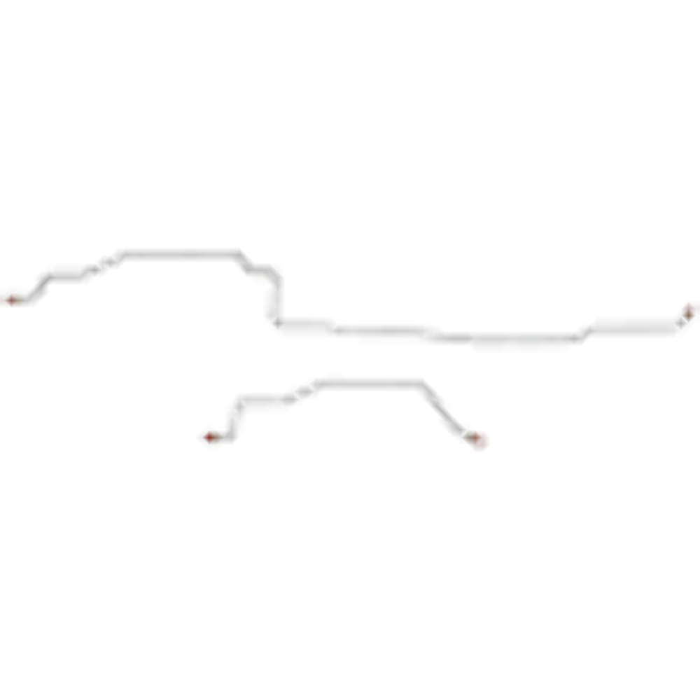 t Fits 94-95 Ram 1500 2WD AWABS Reg / Long Drum Complete Brake Line Kit-CBK0237SS Fine Lines