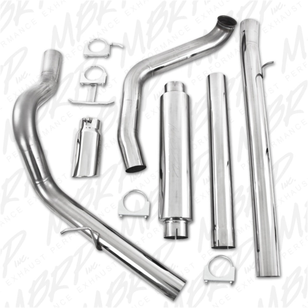 MBRP turbo-back exhaust system fits Ford F-350 single side exit Armor Plus Series T409 stainless steel S6200409