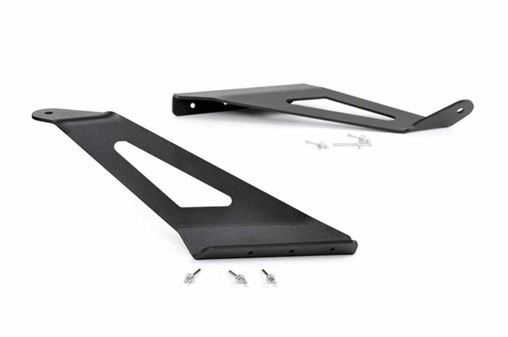 Fits Chevy 2500HD (15-19) LED Light Mount Upper Windshield 50" Curved 70513A