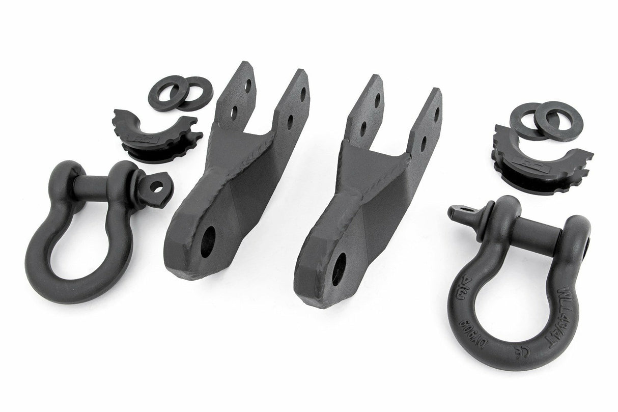Fits Chevy Colorado 2&4WD (15-22) Tow Hook to Shackle Bracket D-Ring Combo RS167
