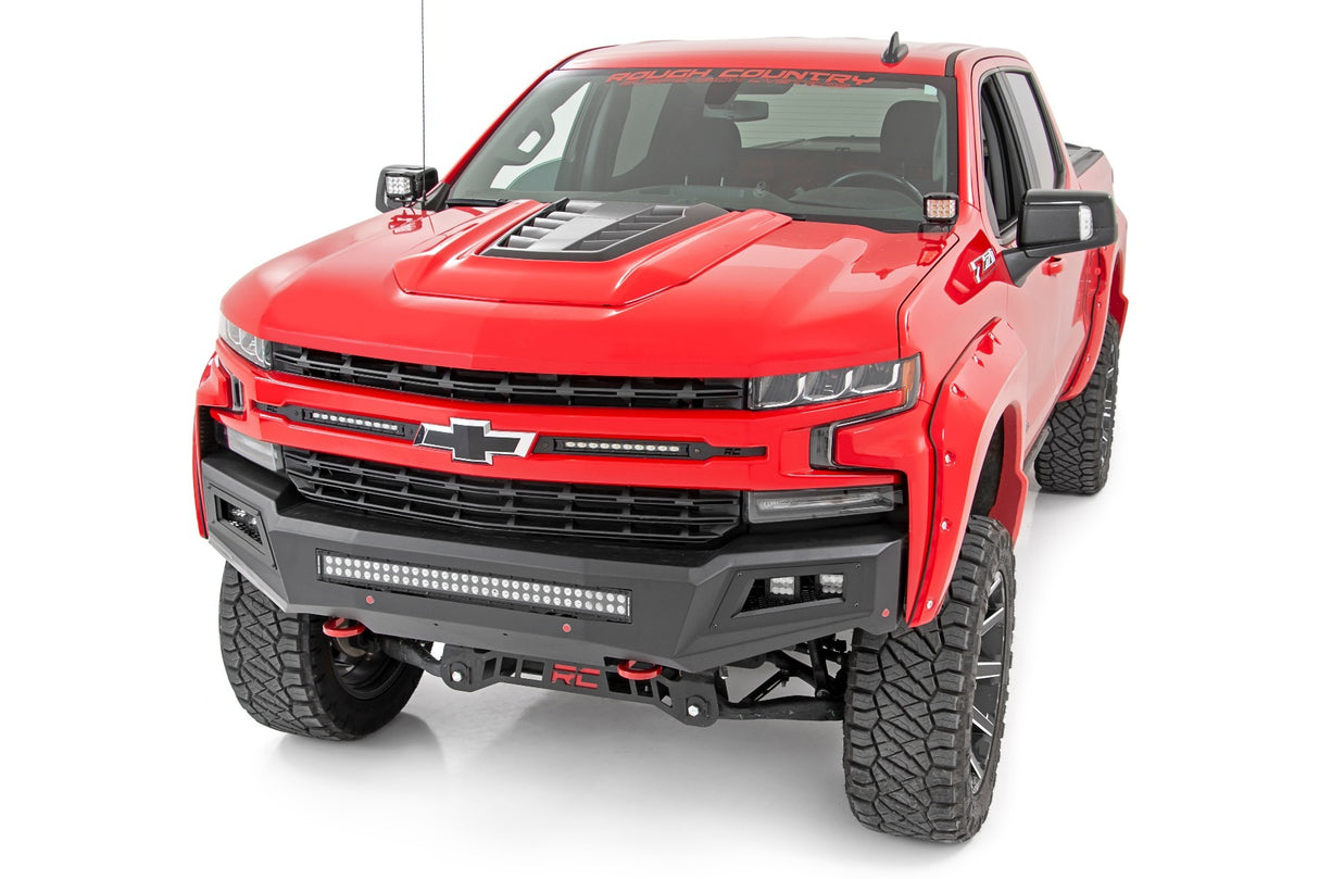 Fits Chevy Silverado 1500(19-24) LED Light Ditch Mount 2" Black Pair Spot 70841