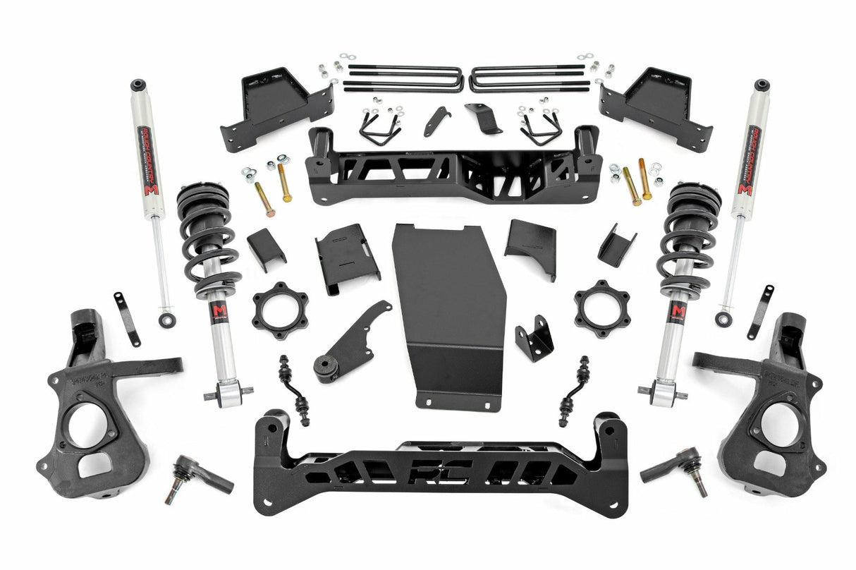 Fits Chevy/GMC 1500 (14-18 & Classic) 7" Lift Kit Cast Steel M1 Struts/M1 22840