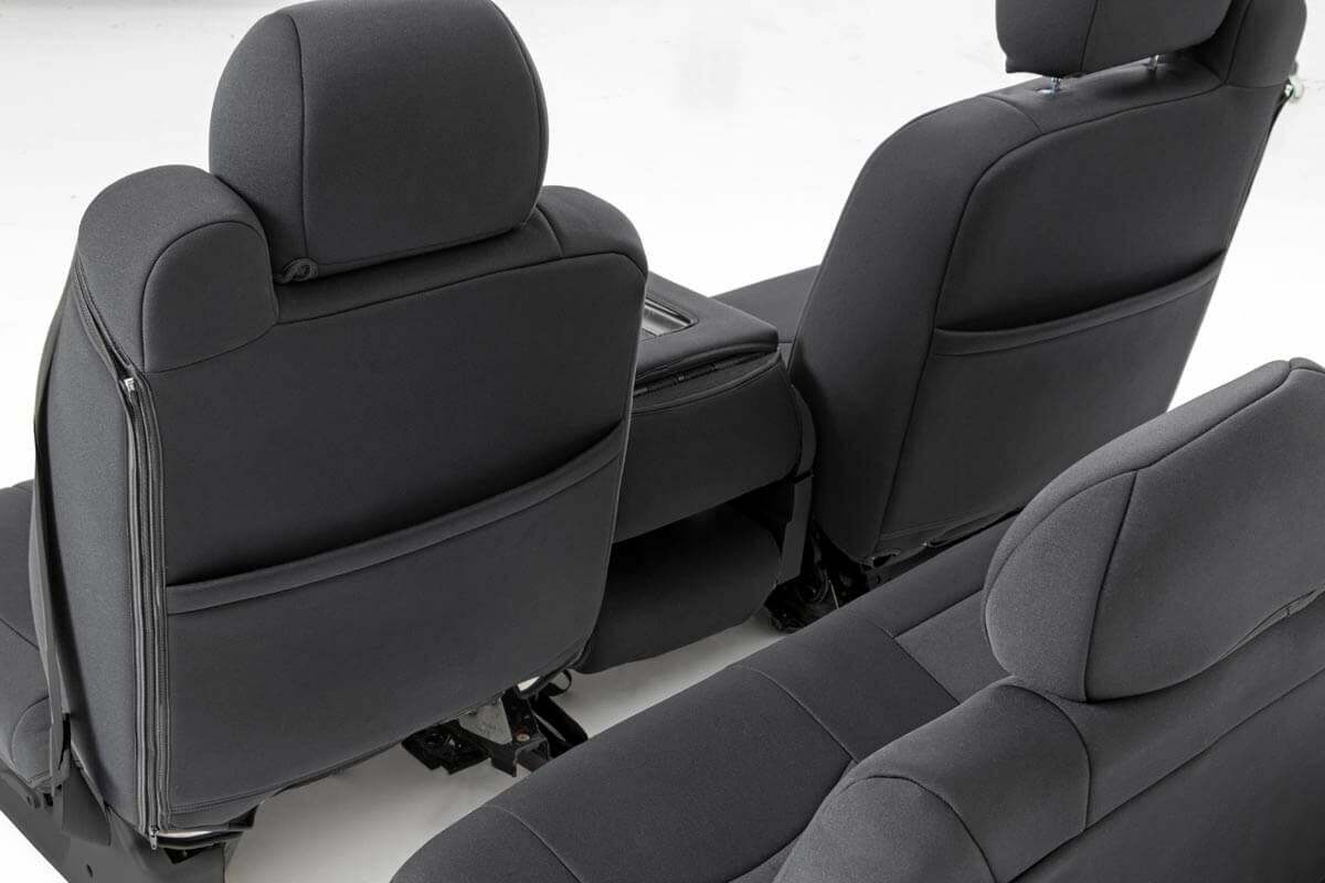 Fits Chevy/GMC 1500 (99-06 & Classic) Rear Seat Covers; Full Bench; 91014