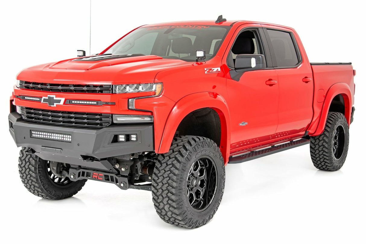 Fits Chevy/GMC 1500/2500HD(19-24) RPT2 Running Boards Crew Cab Black 44002