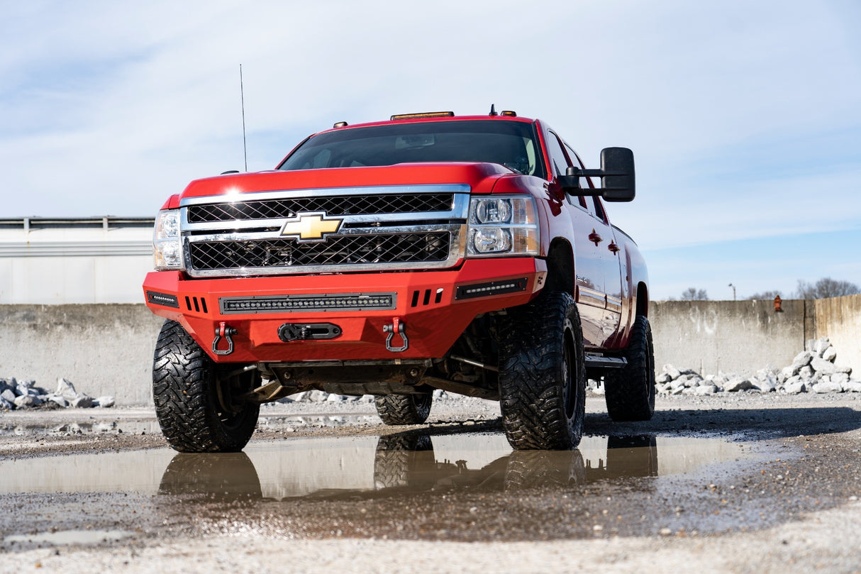 Fits Chevy/GMC 2500HD/3500HD (11-19) 3.5 Inch Knuckle Lift Kit; M1; 95740RED