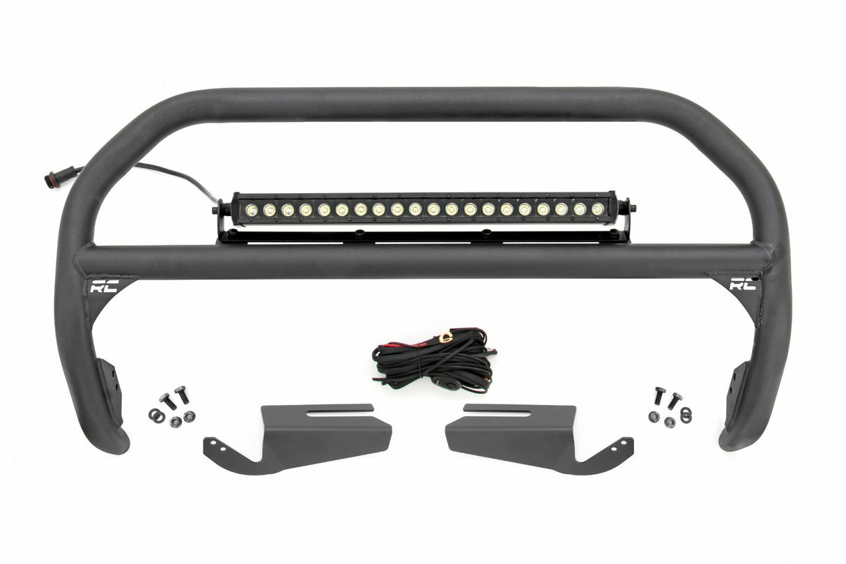 Fits Ford Bronco(21-24) Nudge Bar 20" Black Single Row LED Steel 51101