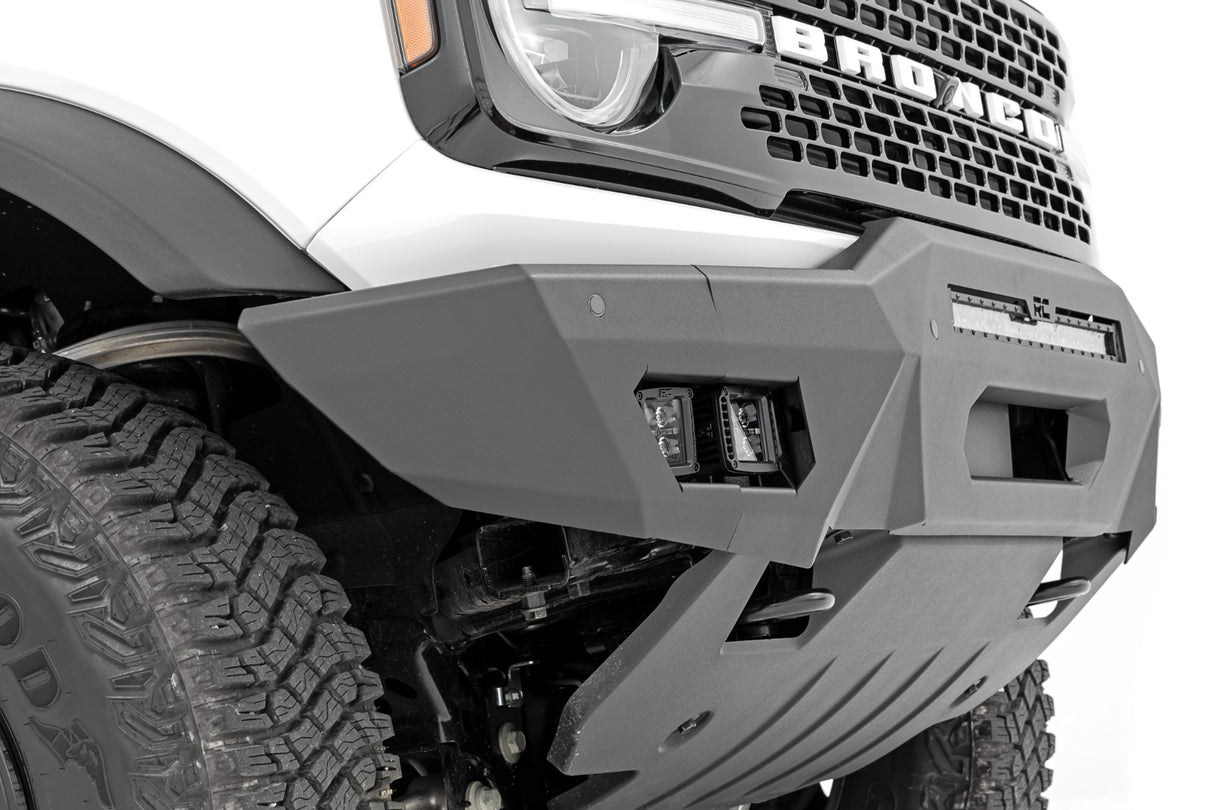 Fits Ford Bronco 4WD (2021-2024) Front Bumper; Modular; Full Wings; DRL; 51074