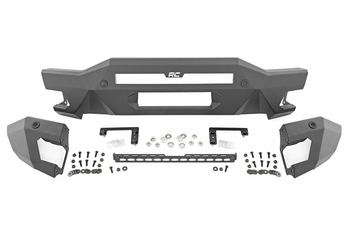 Fits Ford Bronco 4WD (2021-2024) Front Bumper; Modular; Full Wings; DRL; 51074