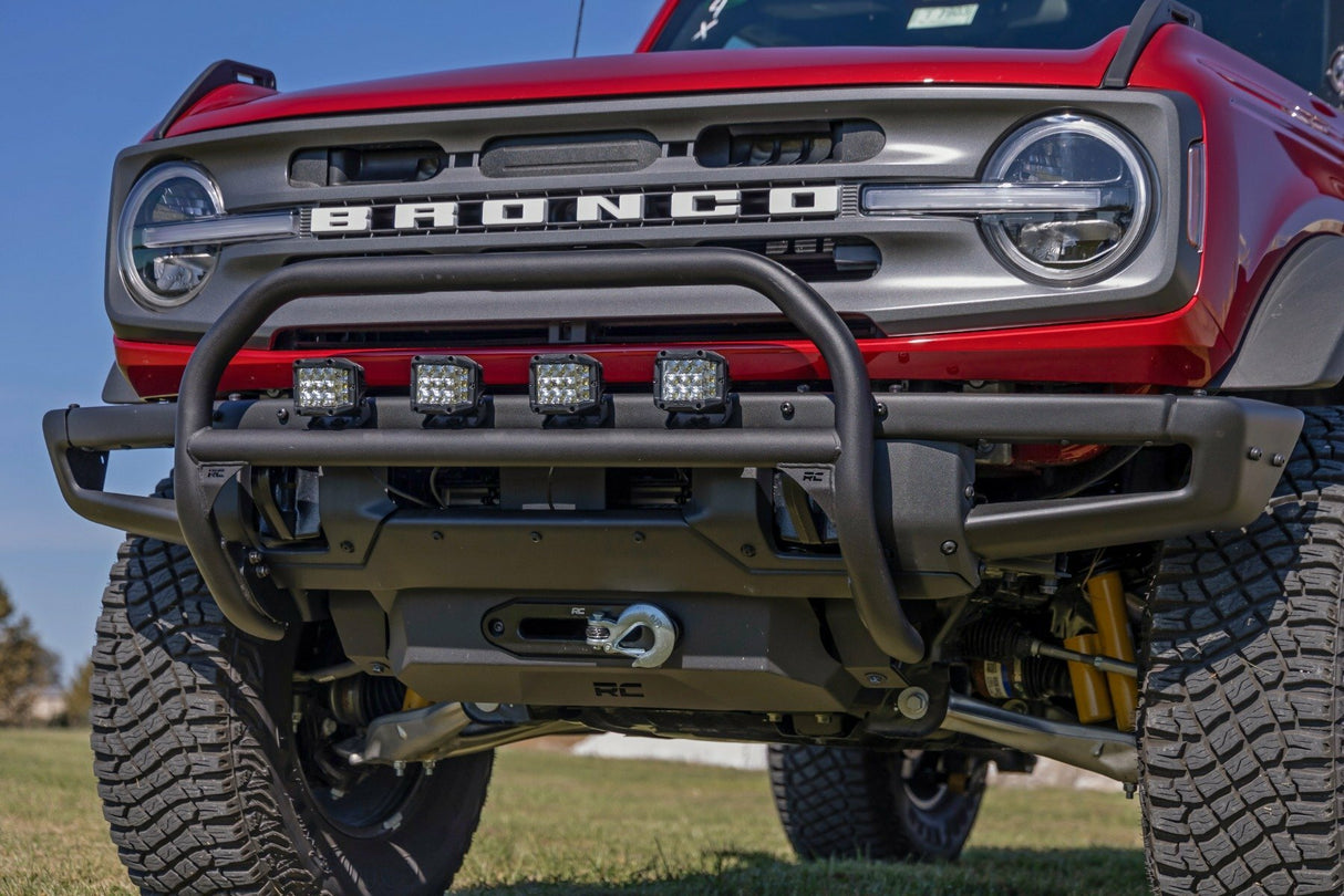 Fits Ford Bronco 4WD (21-24) Nudge Bar 4" Round Led (x4) OE Modular Steel 51104