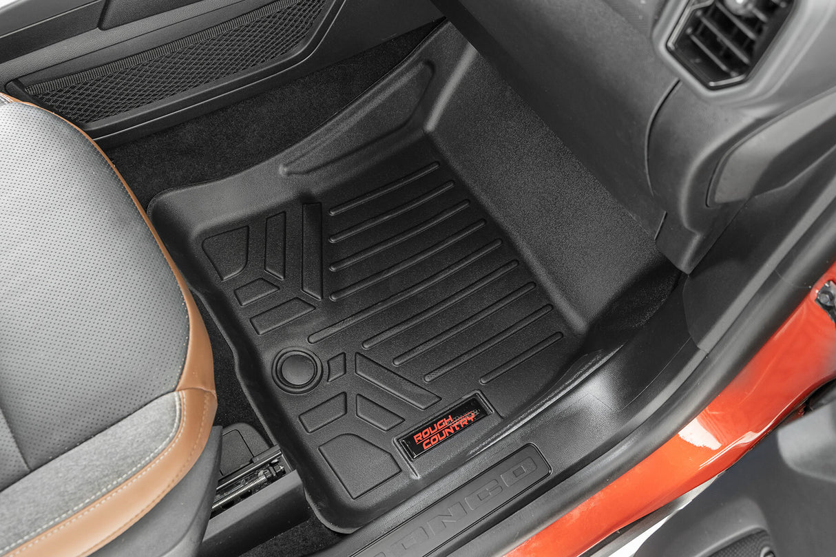 Floor mats for 2021-2024 Ford Bronco by Rough Country