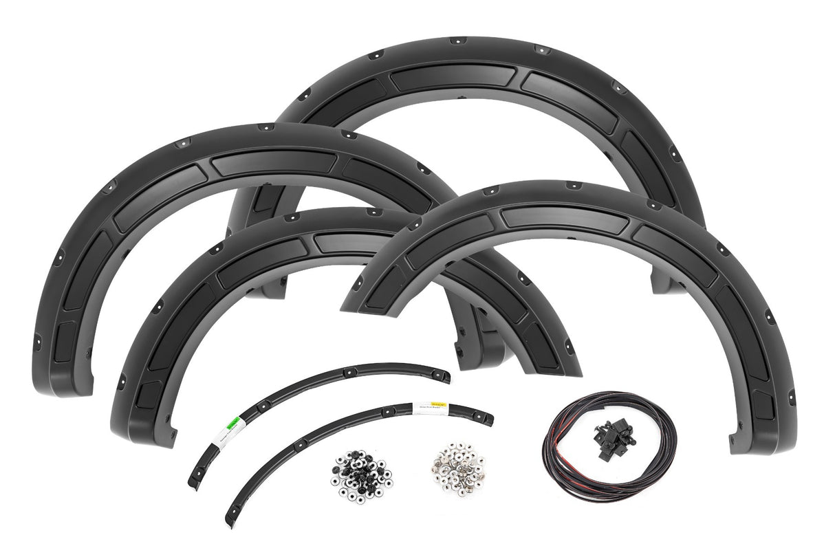 Fits Ford F-250 SD (23-24) Defender Pocket Fender Flares PQ Race Red A-F20231-PQ