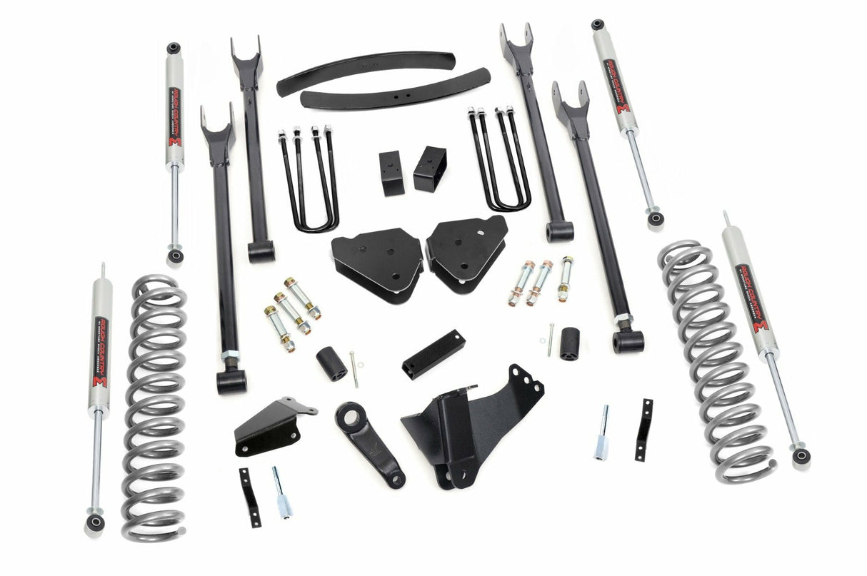 Fits Ford F-250/F-350 SD (05-07) 6" Lift Kit; Diesel; 4 Link; M1; 58040