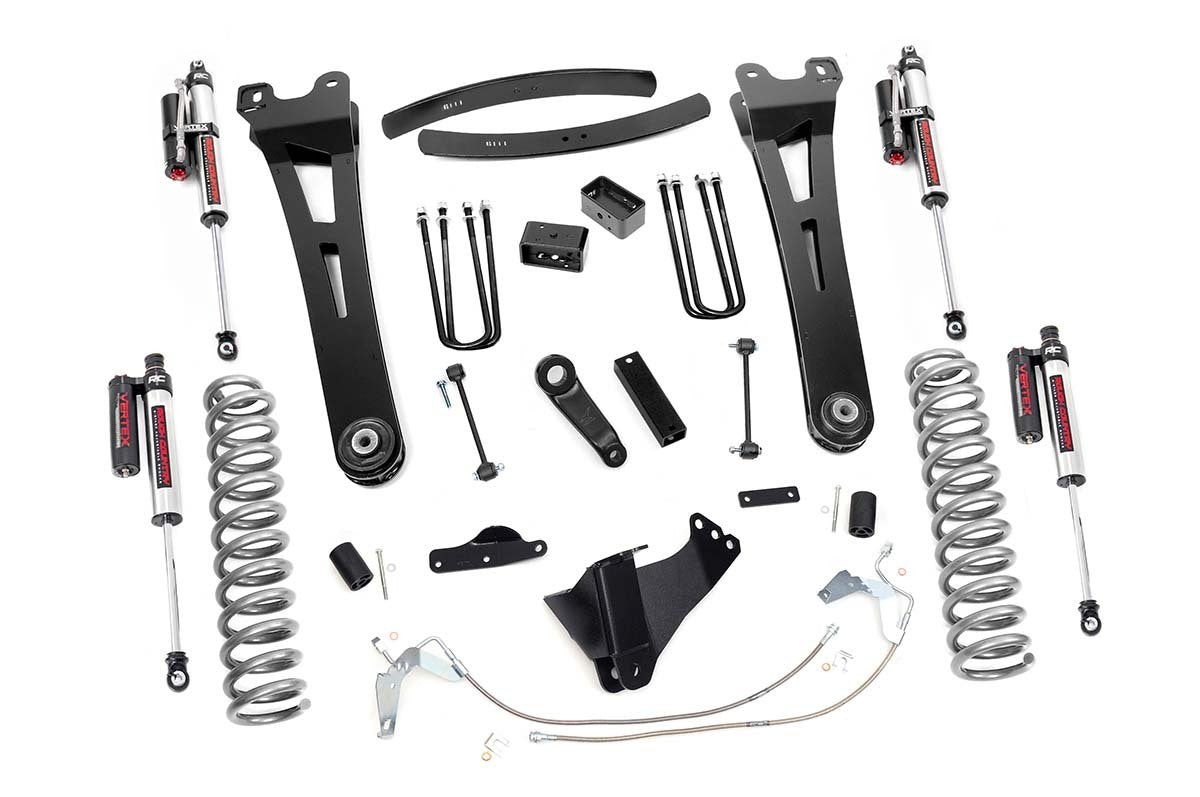 Fits Ford F-250/F-350 SD (08-10) 6" Lift Kit; Gas; Radius Arm; Vertex; 53950