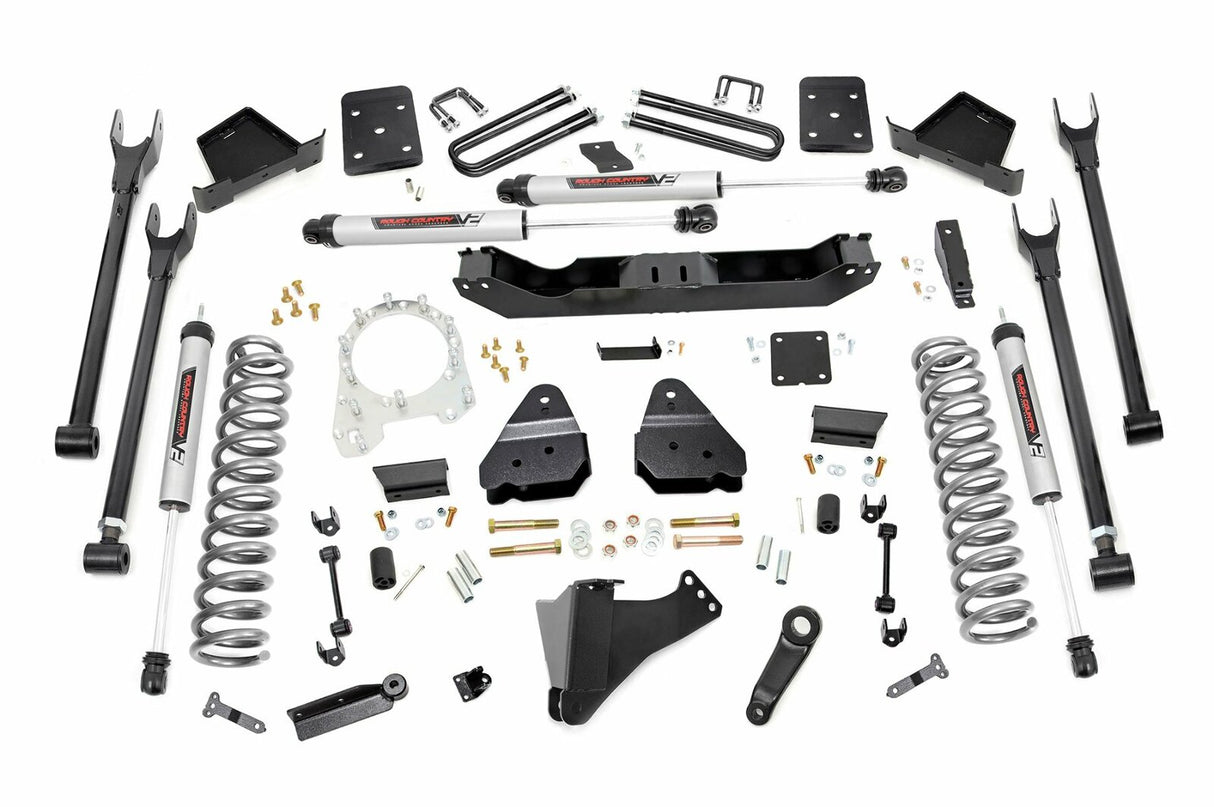 Fits Ford F-250/F-350 SD (17-22) 6" Lift Kit; 4-Link; No OVLD; V2; 52670