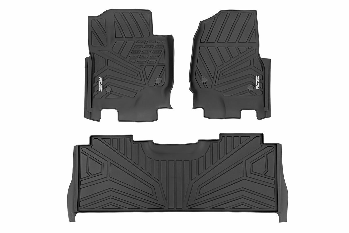 Floor mats for 2017-2024 Ford Super Duty by Rough Country