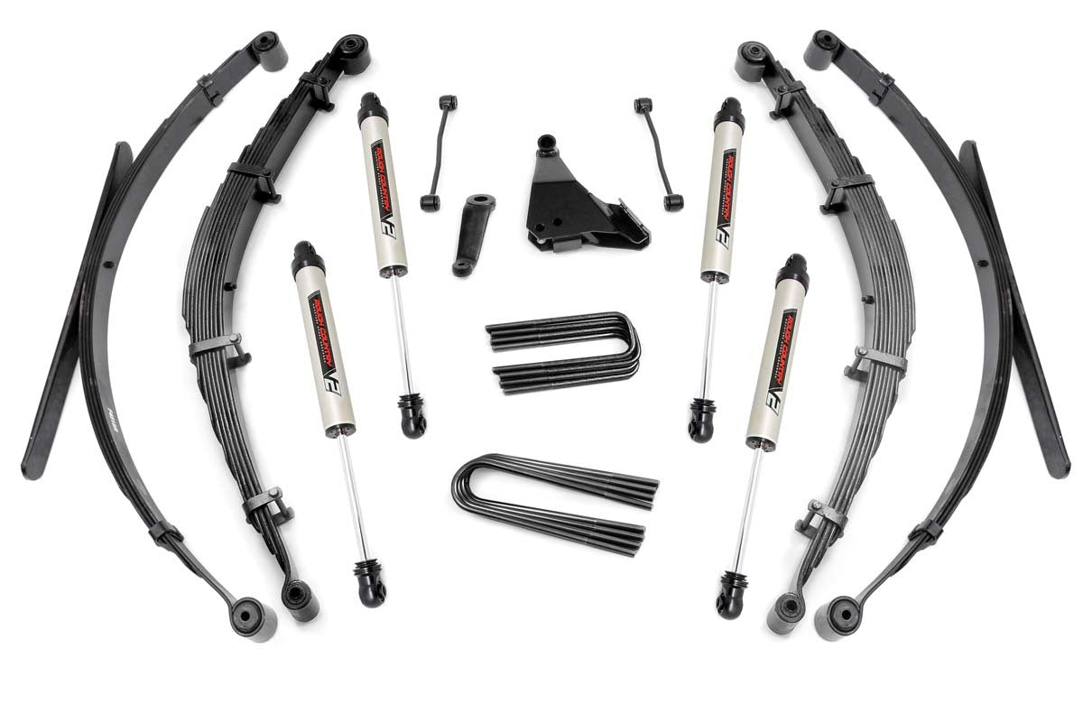 Fits Ford F-250/F-350 SD 4WD (1999) 6" Lift Kit; Rear Springs; V2; 49270