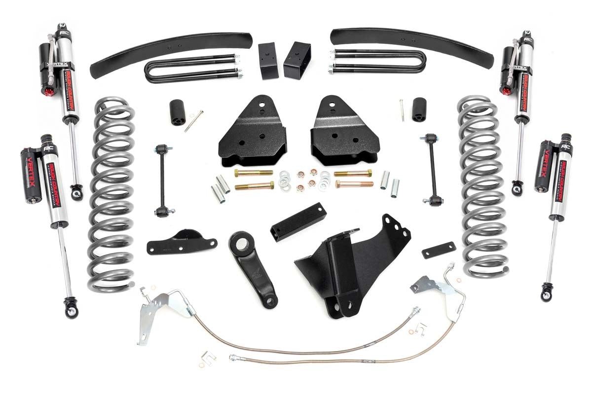 Fits Ford F-250/F-350 SD 4WD (2008-2010) 6" Lift Kit; Gas; Vertex; 59750
