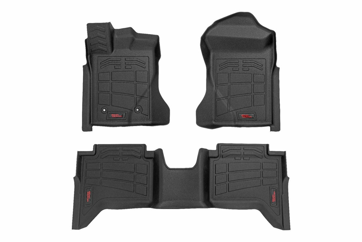 Fits Ford Ranger 2WD/4WD (2024) Sure-Fit Floor Mats; Front & Rear; Crew; SM51003