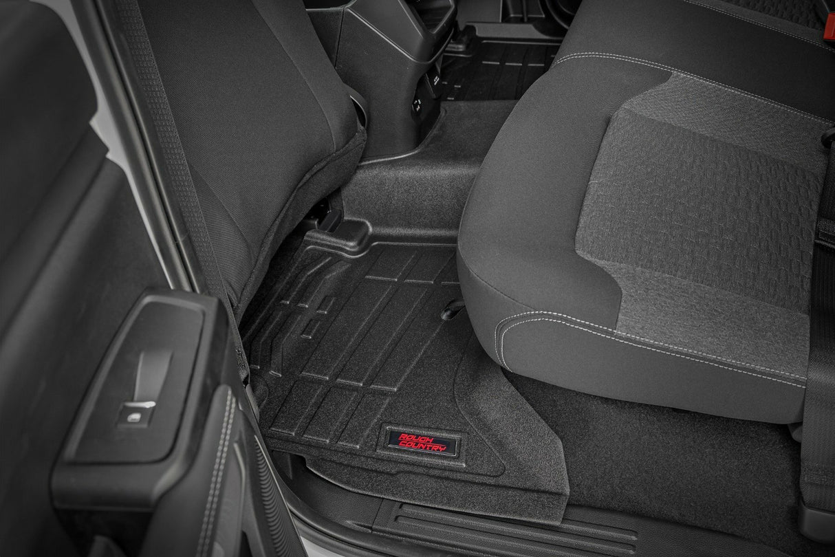 Fits Ford Ranger 2WD/4WD (2024) Sure-Fit Floor Mats; Front & Rear; Crew; SM51003