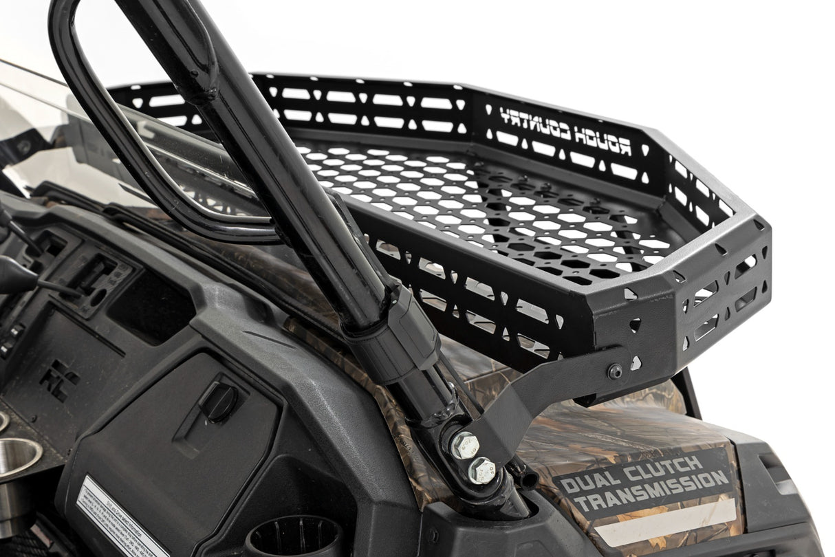 Fits Honda Pioneer 1000 Front Cargo Rack Black Series LED 6" Light 92059