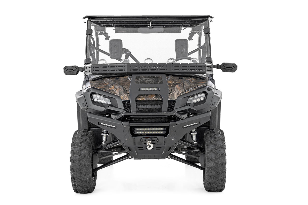 Fits Honda Pioneer 1000 Front Cargo Rack Black Series LED 6" Light 92059