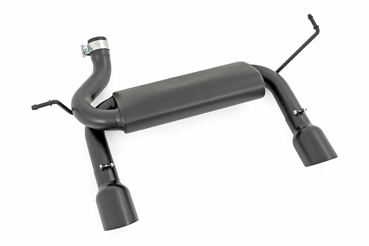 Fits Jeep Wrangler JK (07-18) Performance Exhaust; Dual Outlet; 96002A