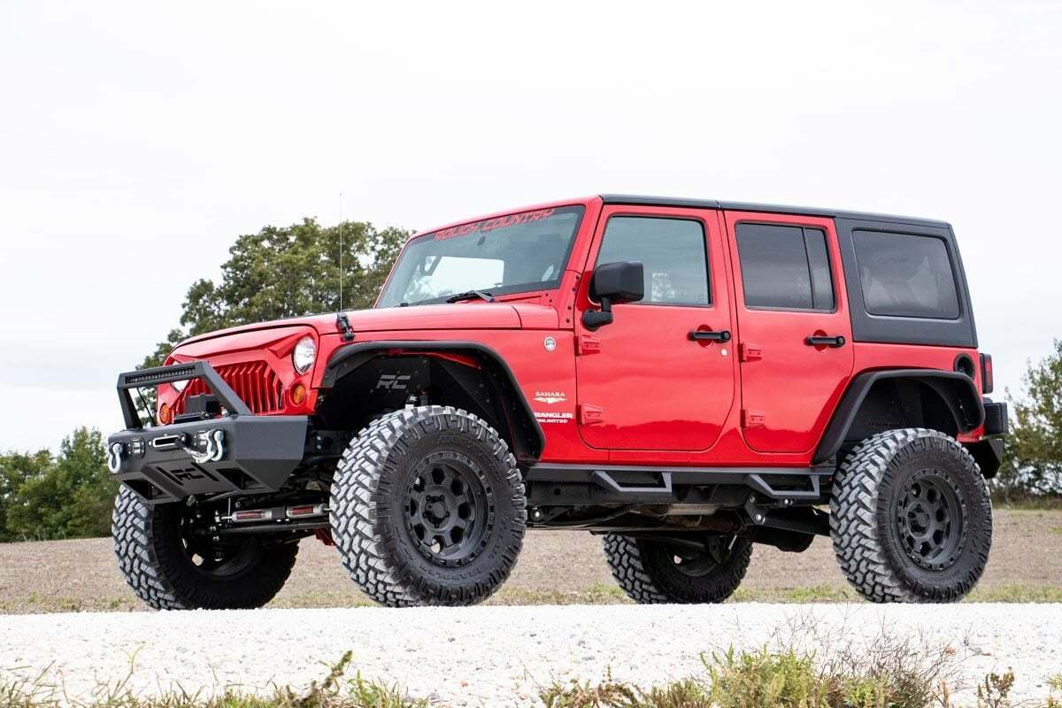 Fits Jeep Wrangler JK (07-18) Replacement Grille; Angry Eyes; 10524