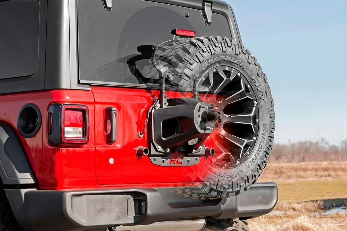 Tire carrier for Jeep Wrangler JL by Rough Country