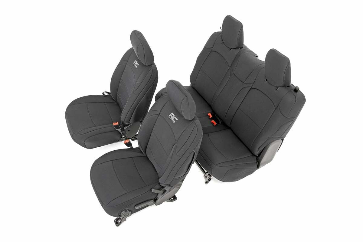 Seat covers for 2018-2024 Jeep Wrangler JL by Rough Country