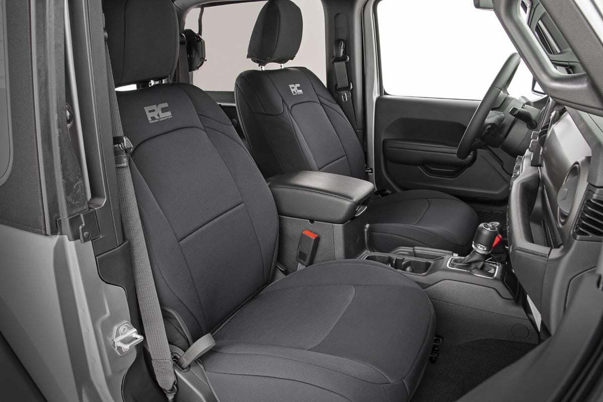 Seat covers for 2018-2024 Jeep Wrangler JL by Rough Country