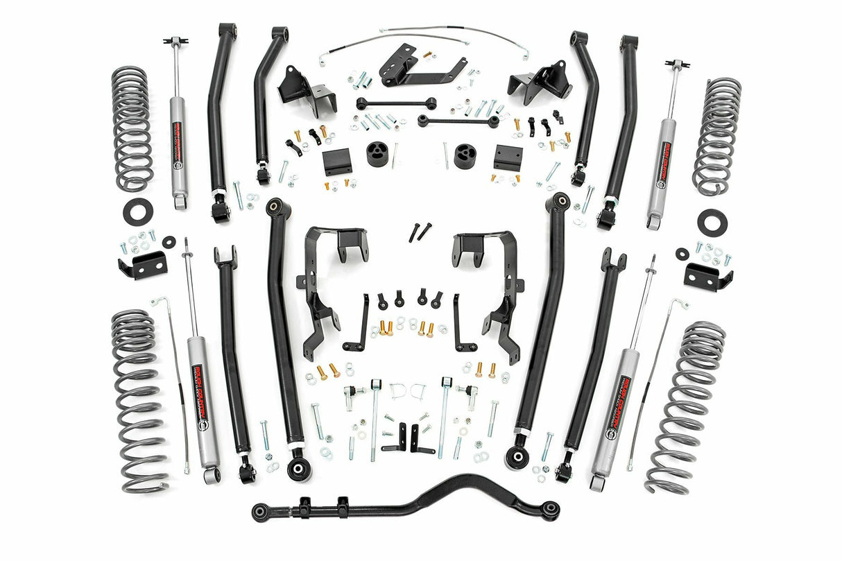 Fits Jeep Wrangler Unlimited 2&4WD (2007-2011) 4" Lift Kit; Long Arm; 78530A