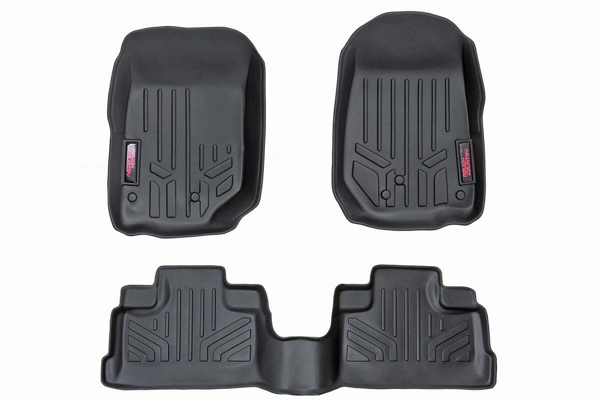 Floor mats for 2007-2013 Jeep Wrangler JK by Rough Country