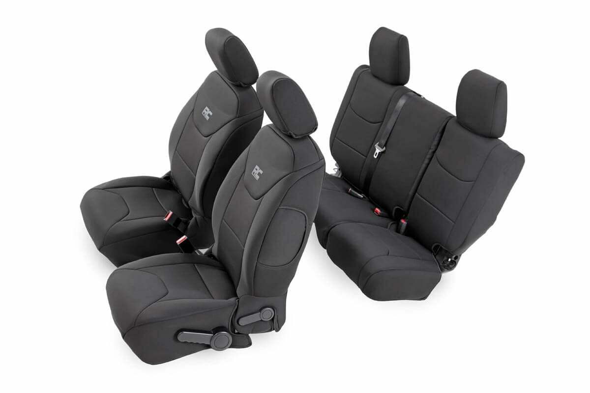 Fits Jeep Wrangler Unlimited 2&4WD (2008-2010) Seat Covers Front and Rear 91002A