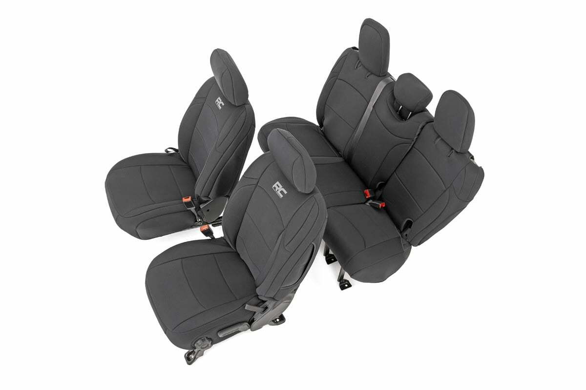 Seat covers for 2018-2024 Jeep Wrangler JL by Rough Country