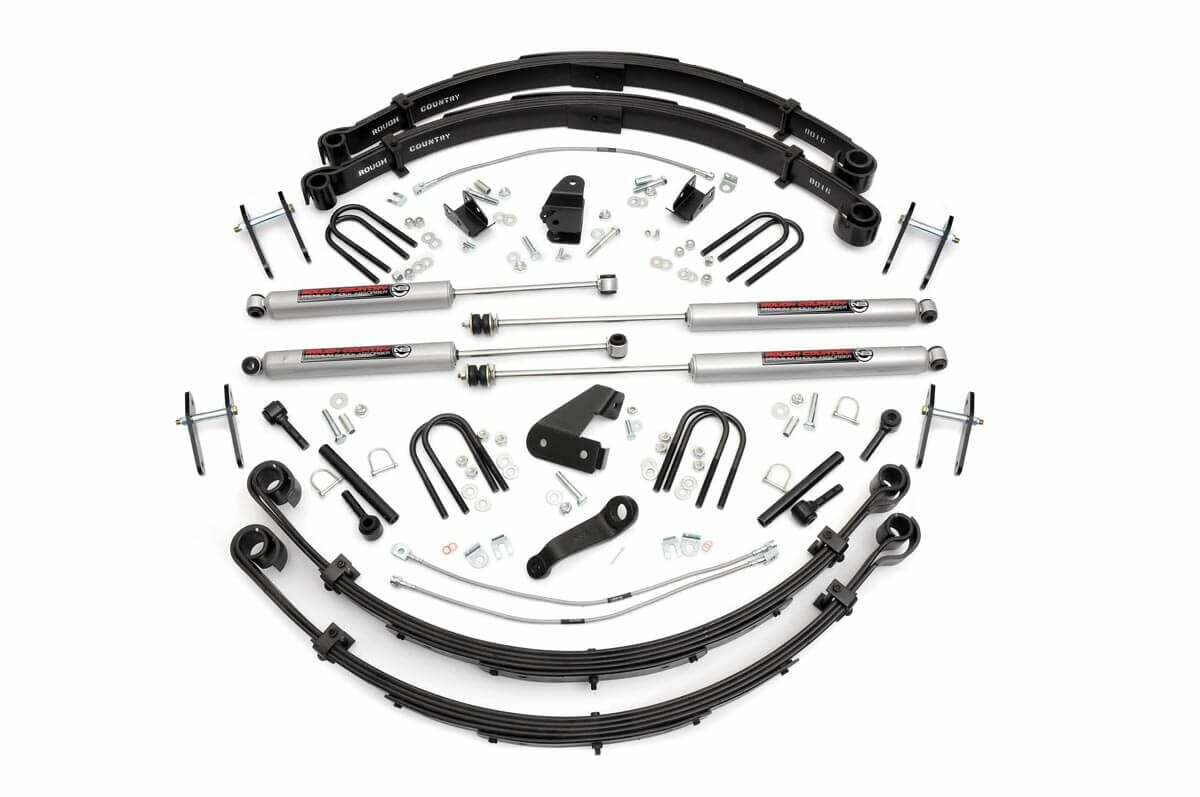 Fits Jeep Wrangler YJ 4WD (1987-1995) 6 Inch Lift Kit; Power Steer; 622N2