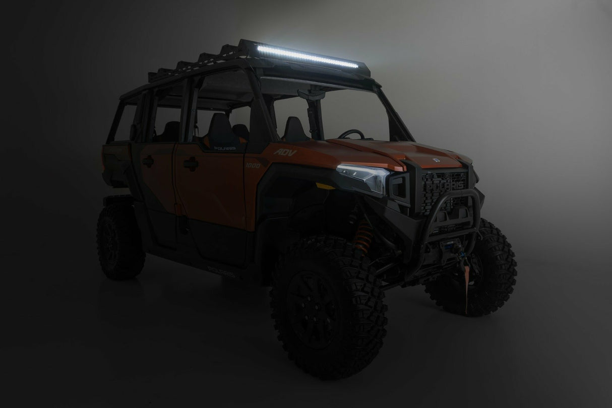 Fits Polaris XPEDITION ADV 5 Roof Rack; 40" Black Single Row; 93172
