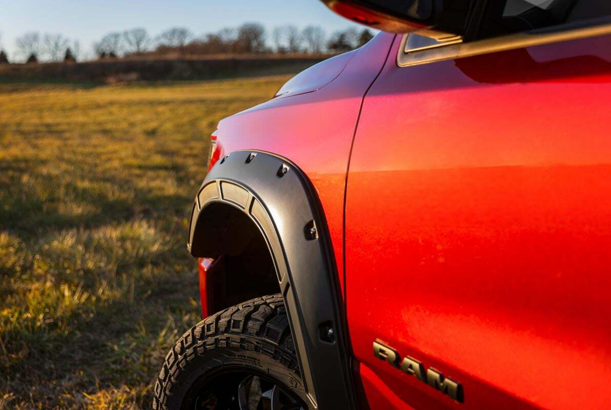 Fits Ram 1500 (2019-2024) Fender Flares Defender PRS Rosso Speed A-D10914-PRS