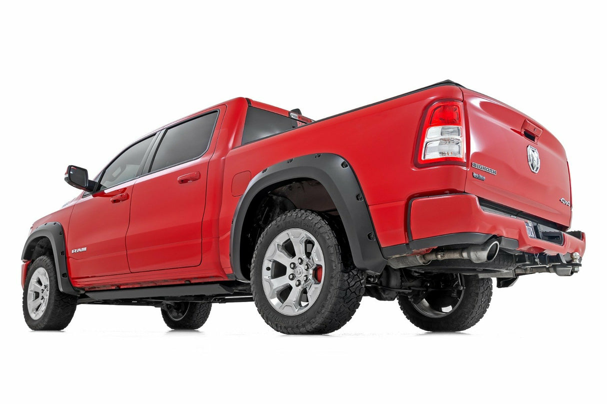 Fits Ram 1500 (2019-2024) Pocket Fender Flares PX8 Black Crystal F-D10914A-PX8