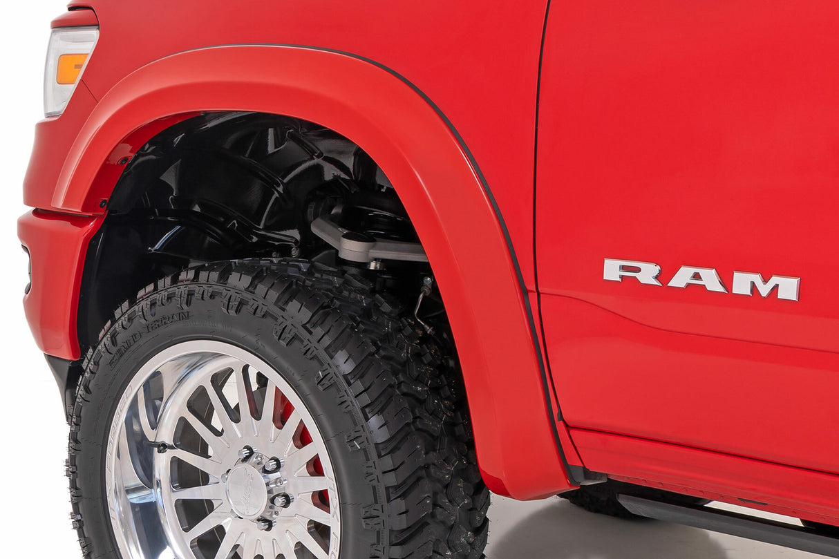 Fits Ram 1500 (2019-2024) Sport Fender Flares PXQ Black Metallic S-D10914-PXQ