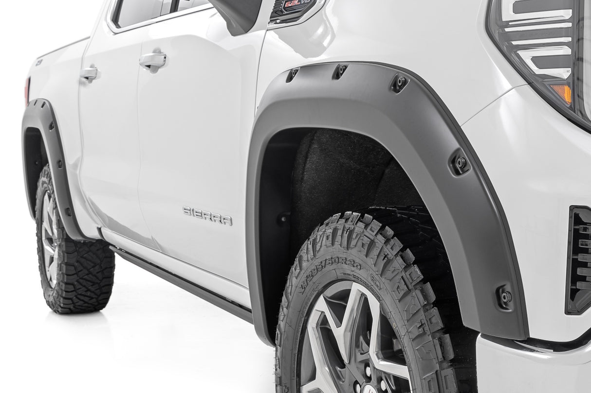 Fits Sierra 1500(19-24) Pocket Fender Flare GAN Silver Metallic F-C11950A-GAN