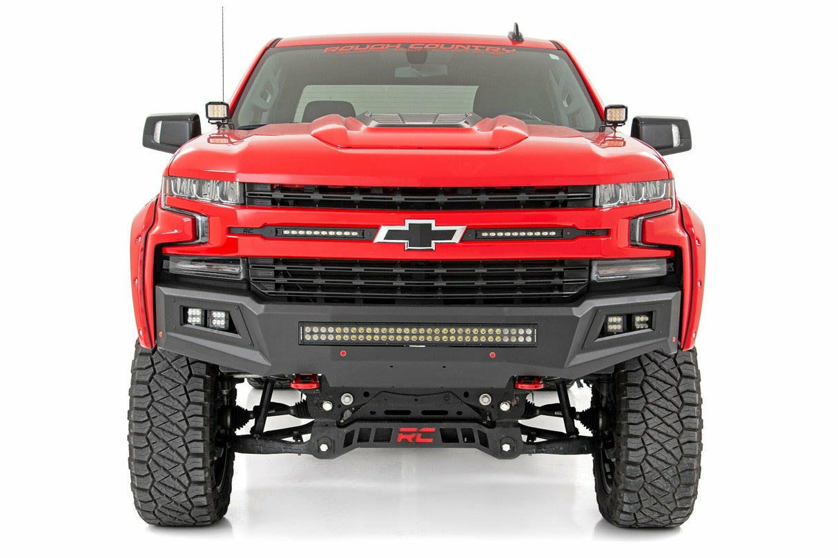 Fits Silverado 1500(19-24) LED Light Ditch Mount 2" Black Pair Amber DRL 70844