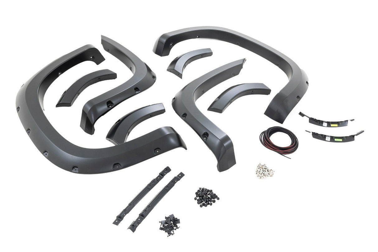 Fits Silverado 1500(2019-21) Pocket Fender Flares GCN Victory Red F-C11911A-GCN